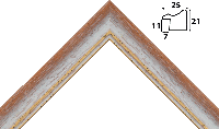 Деревянный багет 2250-02