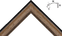 Деревянный багет am401В1.2957
