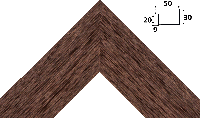 Деревянный багет am3050.437