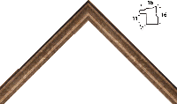 Деревянный багет аа085.32